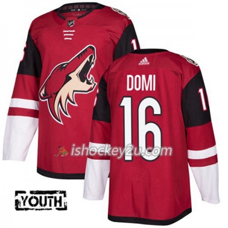 Børn NHL Arizona Coyotes Trøje Max Domi 16 Adidas 2017-2018 Maroon Authentic